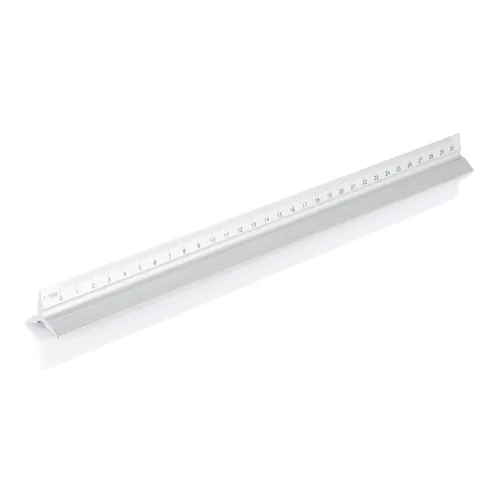 Alumínium vonalzó 30 cm Szürke 