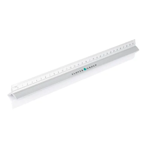 Alumínium vonalzó 30 cm Szürke 