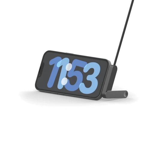 Aluvia RCS 65W PD kábel állítható telefontartóval Fekete 