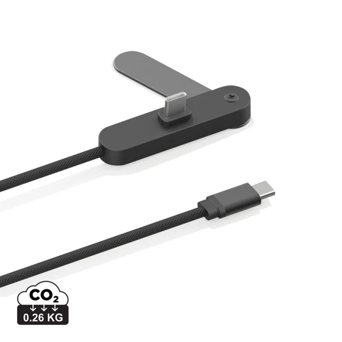 Aluvia RCS 65W PD kábel állítható telefontartóval Fekete 