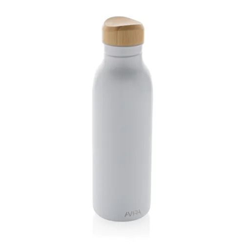 Avira Alcor RCS újrahaszn. acél egyfalú vizespalack, 600 ml Fehér 