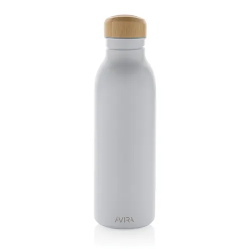 Avira Alcor RCS újrahaszn. acél egyfalú vizespalack, 600 ml Fehér 