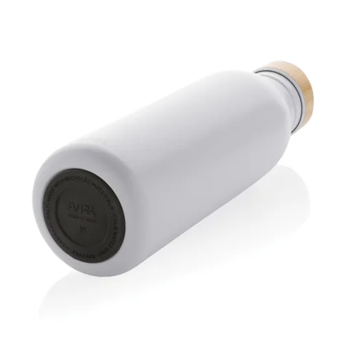 Avira Alcor RCS újrahaszn. acél egyfalú vizespalack, 600 ml Fehér 