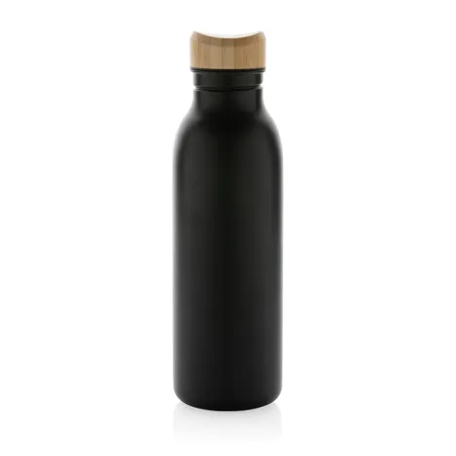Avira Alcor RCS újrahaszn. acél egyfalú vizespalack, 600 ml Fekete 