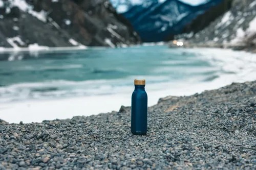 Avira Alcor RCS újrahaszn. acél egyfalú vizespalack, 600 ml Kék 