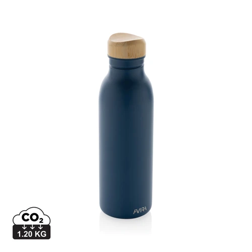 Avira Alcor RCS újrahaszn. acél egyfalú vizespalack, 600 ml Kék 
