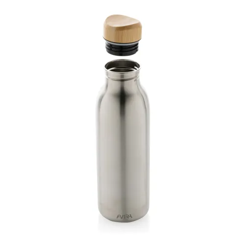 Avira Alcor RCS újrahaszn. acél egyfalú vizespalack, 600 ml Szürke 