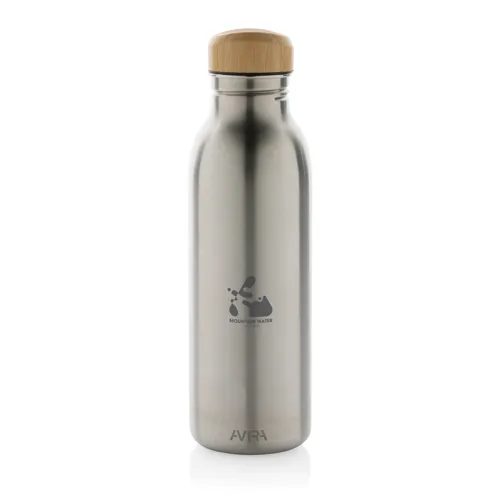 Avira Alcor RCS újrahaszn. acél egyfalú vizespalack, 600 ml Szürke 