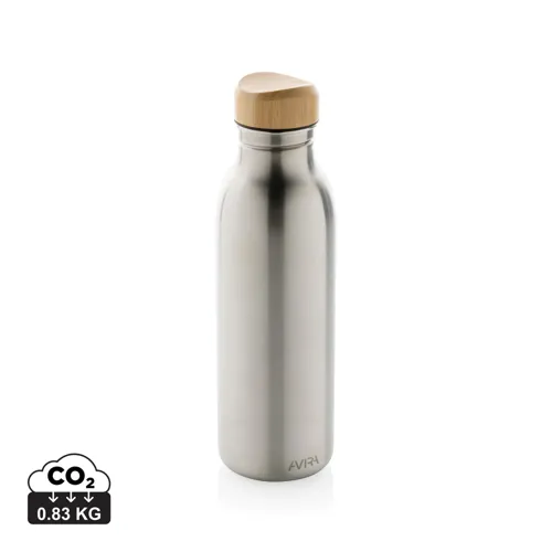Avira Alcor RCS újrahaszn. acél egyfalú vizespalack, 600 ml Szürke 