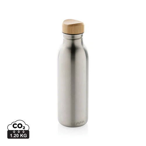 Avira Alcor RCS újrahaszn. acél egyfalú vizespalack, 600 ml Szürke 