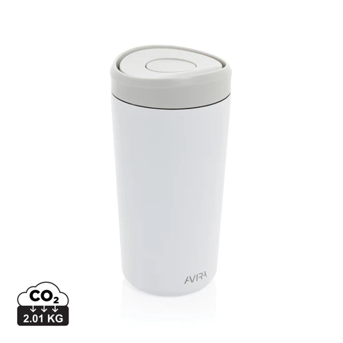 Avira Alix RCS újrahaszn. acél pohár, 400 ml Fehér 