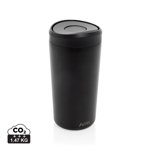 Avira Alix RCS újrahaszn. acél pohár, 400 ml Fekete 