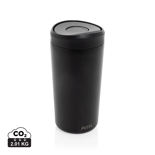 Avira Alix RCS újrahaszn. acél pohár, 400 ml Fekete 