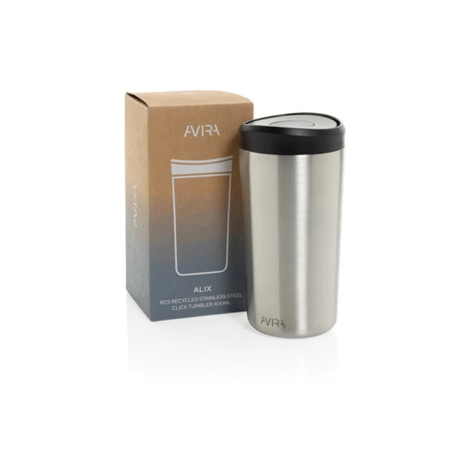 Avira Alix RCS újrahaszn. acél pohár, 400 ml Szürke 