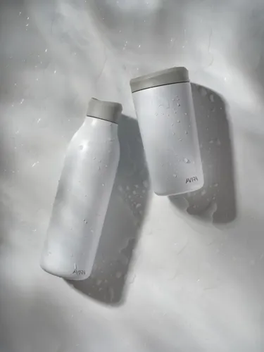 Avira Alok RCS újrahaszn. acél 360 vizespalack, 600 ml Fehér 