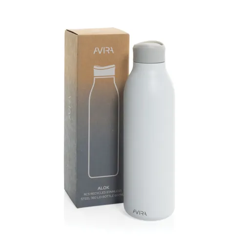 Avira Alok RCS újrahaszn. acél 360 vizespalack, 600 ml Fehér 