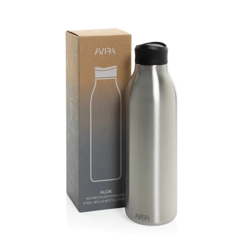 Avira Alok RCS újrahaszn. acél 360 vizespalack, 600 ml Szürke 