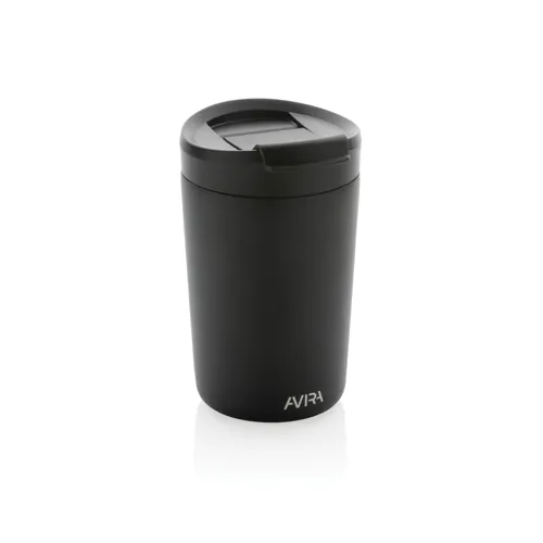 Avira Alya RCS újrahasznosított acél pohár, 300 ml Fekete 