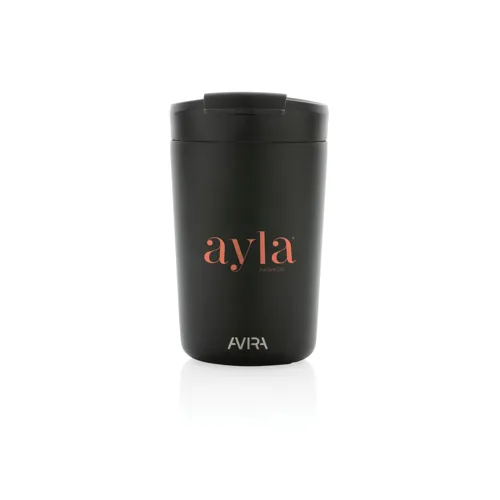 Avira Alya RCS újrahasznosított acél pohár, 300 ml Fekete 