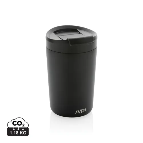 Avira Alya RCS újrahasznosított acél pohár, 300 ml Fekete 