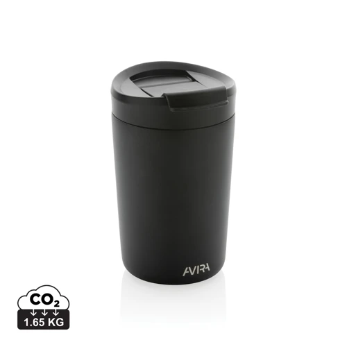 Avira Alya RCS újrahasznosított acél pohár, 300 ml Fekete 