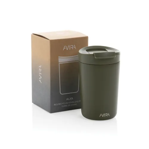 Avira Alya RCS újrahasznosított acél pohár, 300 ml Zöld 
