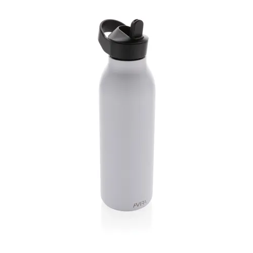 Avira Ara RCS újrahaszn. acél fliptop vizespalack, 500 ml Fehér 