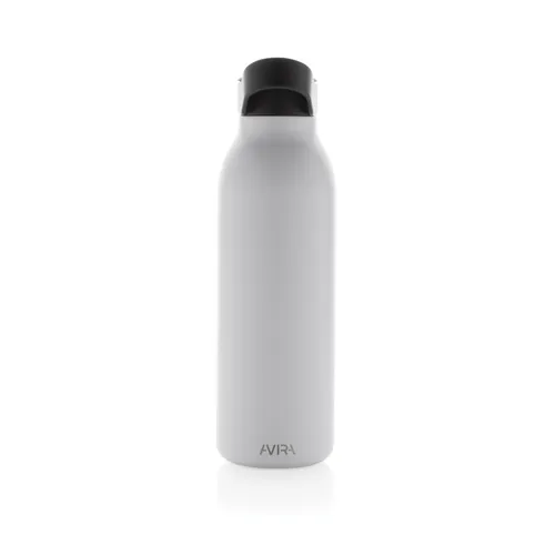 Avira Ara RCS újrahaszn. acél fliptop vizespalack, 500 ml Fehér 