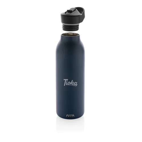 Avira Ara RCS újrahaszn. acél fliptop vizespalack, 500 ml Kék 