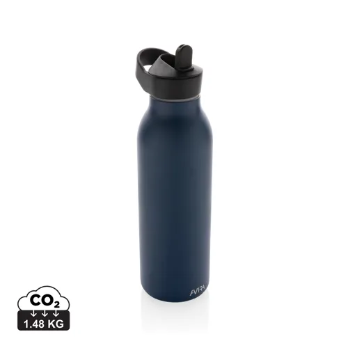 Avira Ara RCS újrahaszn. acél fliptop vizespalack, 500 ml Kék 