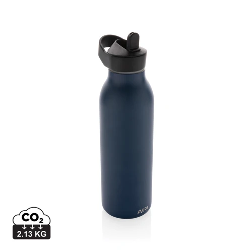 Avira Ara RCS újrahaszn. acél fliptop vizespalack, 500 ml Kék 