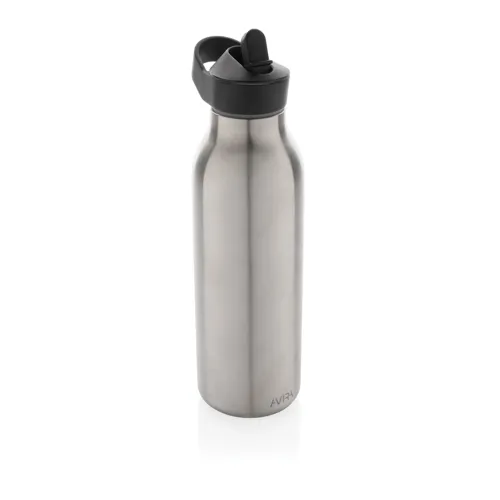 Avira Ara RCS újrahaszn. acél fliptop vizespalack, 500 ml Szürke 