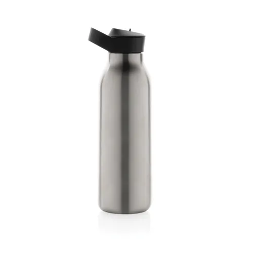 Avira Ara RCS újrahaszn. acél fliptop vizespalack, 500 ml Szürke 