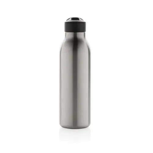 Avira Ara RCS újrahaszn. acél fliptop vizespalack, 500 ml Szürke 