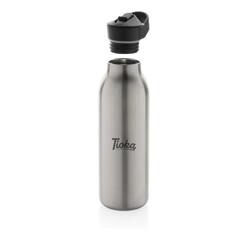 Avira Ara RCS újrahaszn. acél fliptop vizespalack, 500 ml Szürke 
