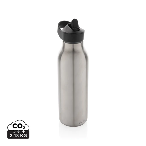 Avira Ara RCS újrahaszn. acél fliptop vizespalack, 500 ml Szürke 