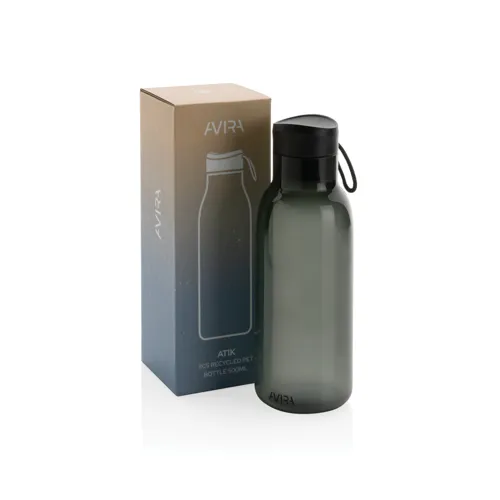 Avira Atik RCS újrahasznosított PET palack, 500 ml Fekete 
