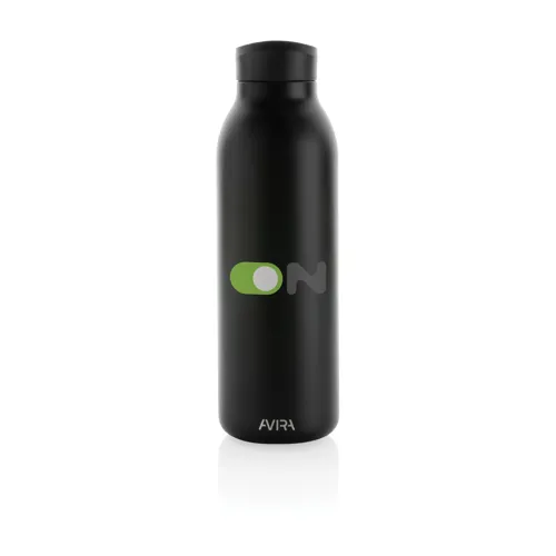 Avira Avior RCS újrahasznosított acél palack, 500 ml Fekete 