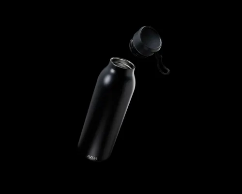Avira Avior RCS újrahasznosított acél palack, 500 ml Fekete 