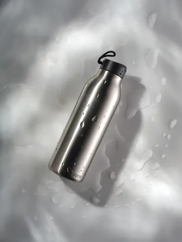 Avira Avior RCS újrahasznosított acél palack, 500 ml Szürke 