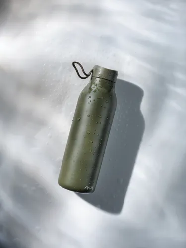 Avira Avior RCS újrahasznosított acél palack, 500 ml Zöld 