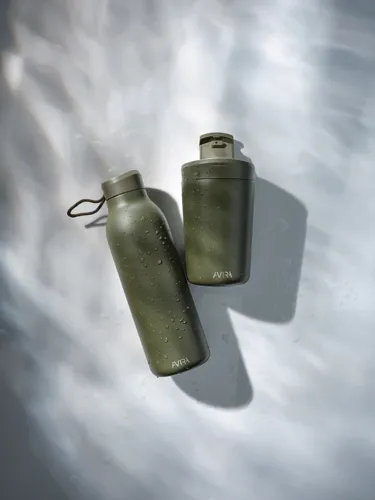 Avira Avior RCS újrahasznosított acél palack, 500 ml Zöld 