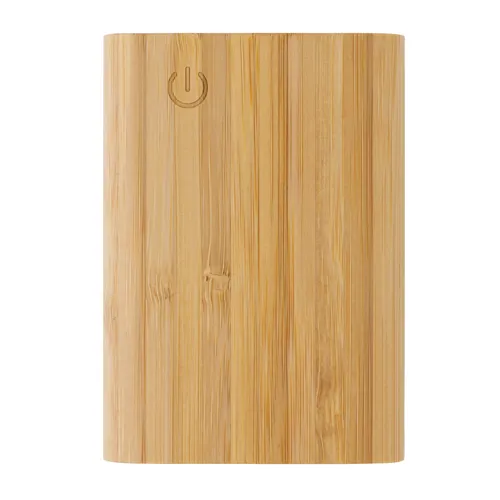 Bambusz 5000 mAh powerbank Barna 