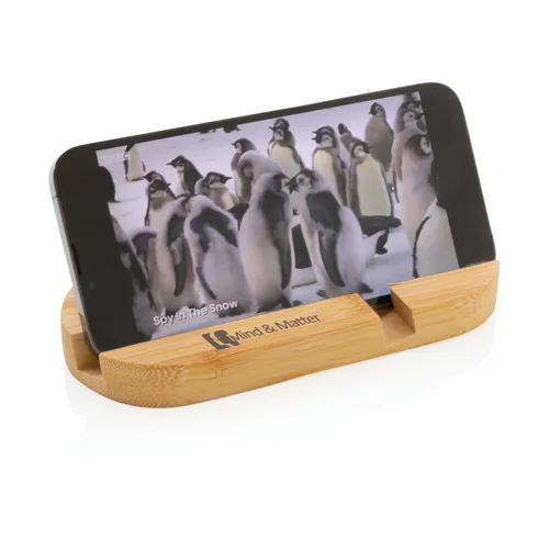 Bambusz tablet- és telefontartó Barna 