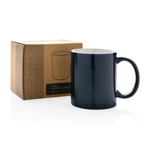 Basic kerámia bögre 350 ml Kék 