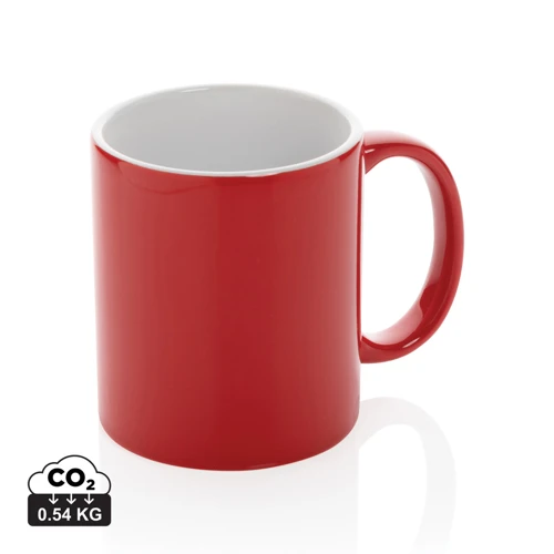 Basic kerámia bögre 350 ml Piros 