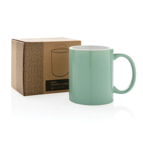 Basic kerámia bögre 350 ml Zöld 