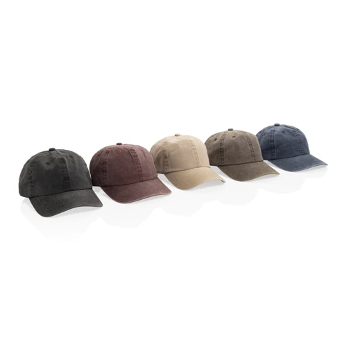 BEAU AWARE™ mosott 6 paneles 270 gsm pamut twill sapka Fekete 