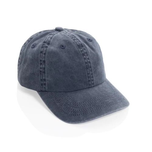 BEAU AWARE™ mosott 6 paneles 270 gsm pamut twill sapka Kék 