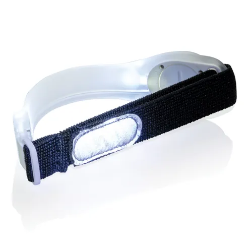 Biztonsági LED-es karpánt Fehér 